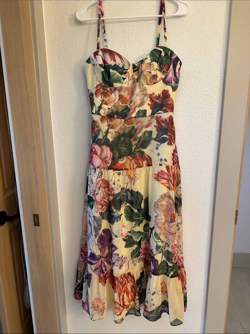 Dress The Population Prescott Strapless Midi Dress